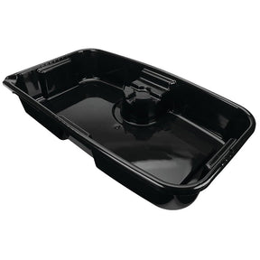 Performance Tool W4079 Oil Drain Pan, 11 qt Capacity, Rectangular, Plastic, Black