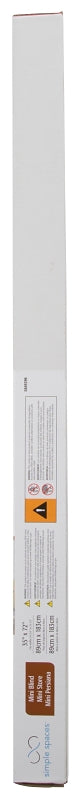 Simple Spaces FWMB-31 Blind, 72 in L, 35 in W, Faux Wood, White, Pack of 2
