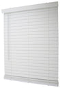 Simple Spaces FWMB-31 Blind, 72 in L, 35 in W, Faux Wood, White, Pack of 2