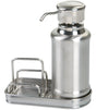 iDESIGN 48070 Soap Dispenser Kit, 10 oz Capacity, Stainless Steel, Silver, Brushed/Polished, Countertop Mounting, Pack of 4