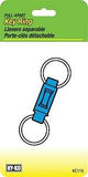 Hy-Ko KC115 Key Ring, 5-1/2 in L x 2-3/4 in W x 1/4 in H Dimensions, Pack of 5