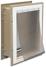 PetSafe HPA11-10920 Pet Door, Aluminum/Plastic, Brown/White