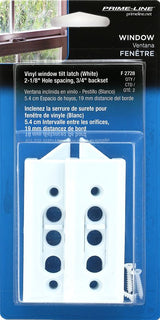 Prime-Line F 2728 Tilt Latch, Plastic, White, 2/PK