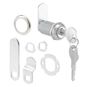 Defender Security U 9950KA Drawer and Cabinet Lock, Keyed Lock, Stainless Steel, Chrome
