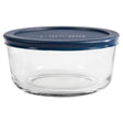 Anchor Hocking 85907L20 Kitchen Food Storage with Lid, 4 Cup Capacity, Glass, Clear, 6-1/4 in Dia, 3 in H