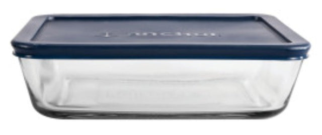 Anchor Hocking 85913L20 Kitchen Food Storage with Lid, 6 Cup Capacity, Glass, Clear, 8-1/4 in Dia, 2.4 in H