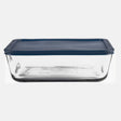 Anchor Hocking 85914L20 Food Storage Container, 11 Cup Capacity, Glass, Clear, 9.8 in W, 3.2 in H