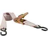 Keeper 89517-10 Tie-Down, 2 in W, 14 ft L, Gray, 500 lb, S-Hook End Fitting, Pack of 6
