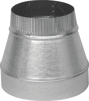 Imperial GV0808-A Short Duct Reducer, 4 x 3 in Connection, 6 in L, 30 ga Gauge, Steel, Galvanized