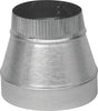 Imperial GV0808-A Short Duct Reducer, 4 x 3 in Connection, 6 in L, 30 ga Gauge, Steel, Galvanized