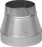 Imperial GV0810-A Series Short Duct Reducer, 5 x 4 in Dia, 30 ga ga, Galvanized Steel