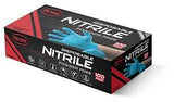 Boss B21041-XL Disposable Gloves, 100 CT, XL, Nitrile, Powder-Free, Blue