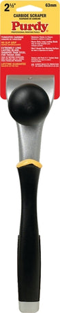 Purdy 144900230 Wall Scraper, 2-1/2 in W Blade, Tungsten Carbide Blade, Soft Grip Handle