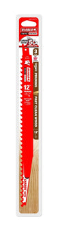 Diablo DS1203CP3 Reciprocating Saw Blade, 1 in W, 12 in L, 3 TPI, Carbide Cutting Edge