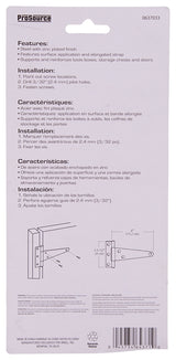 ProSource LTH-Z06-C2PS T-Hinge, Steel, Zinc, Fixed Pin, 180 deg Range of Motion, 36 (Pair) lb