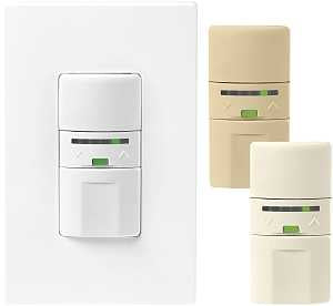 Eaton Wiring Devices OS106D1-C2-K Dimmer Sensor with LED, 120 V, 1-Pole, Motion Sensor, 180 deg Sensing