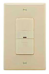 Eaton Wiring Devices OS306U-LA-K Motion Sensor Switch, 120 V, 1-Pole, Motion Sensor, 180 deg Sensing, 450 sq-ft Sensing