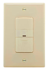 Eaton Wiring Devices OS306U-LA-K Motion Sensor Switch, 120 V, 1-Pole, Motion Sensor, 180 deg Sensing, 450 sq-ft Sensing