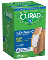 Curad CUR0700RB Adhesive Bandage, Fabric Bandage, Tan