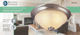 Boston Harbor BRT-ATE1013-SC Three Light Flush Mount Ceiling Fixture, 120 V, 60 W, 3-Lamp, A19 or CFL Lamp