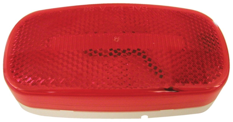 PM V180R Side Marker/Clearance Light with Reflex, 12 V, LED Lamp, Red Lens, Surface Mounting