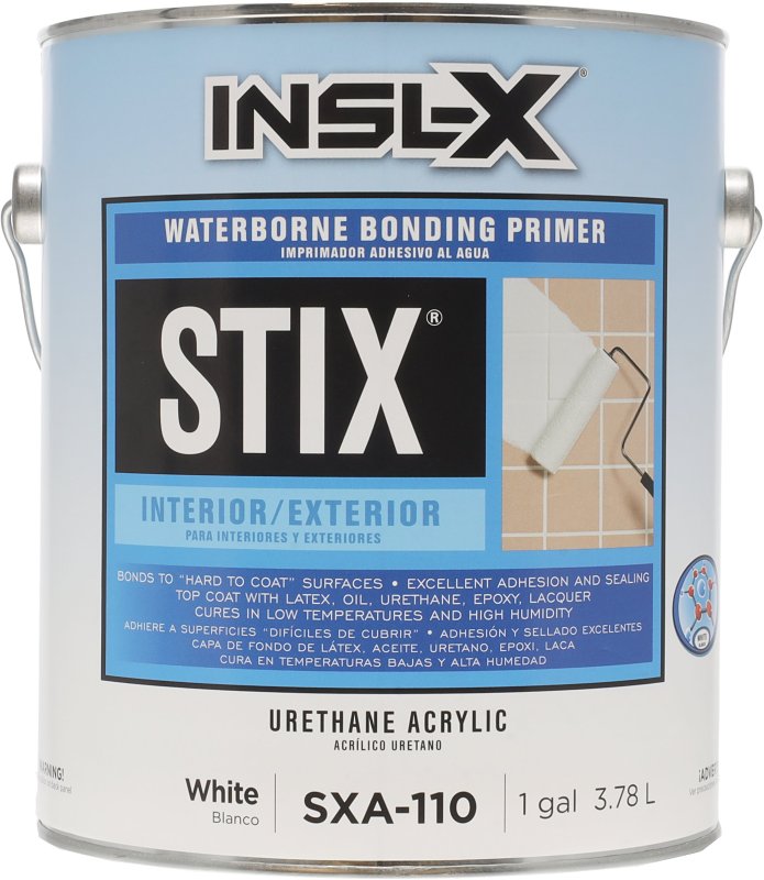 Insl-X SXA110099-01 Bonding Primer, Flat, White, 1 gal Pail, Pack of 4