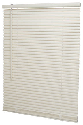 Simple Spaces PVCMB-1AA Blind, 64 in L, 23 in W, Vinyl, Alabaster
