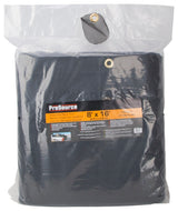 ProSource 746B Mesh Tarpaulin, 16 ft L, 8 ft W, Polypropylene, Black