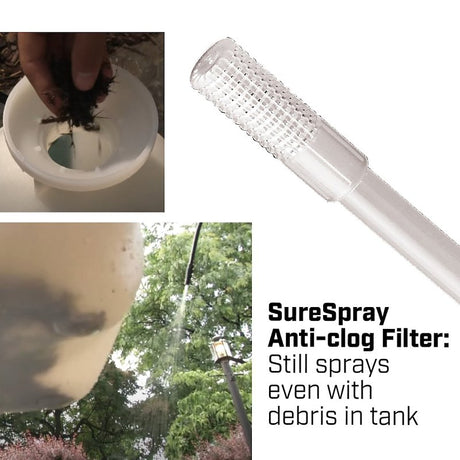 Chapin 20075 Bleach Sprayer, 1 gal Tank, Poly Tank, 34 in L Hose