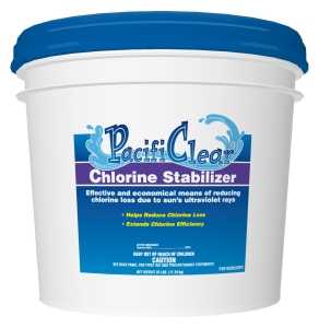 PacifiClear F081025025PC Chlorine Stabilizer, 25 lb Pail, Granular