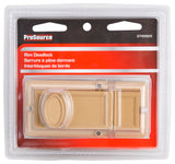 ProSource 6224497-PS Rim Deadbolt, Keyed Different Key, Brass, Brass, Kwikset Keyway, 1-2-3/8 in Thick Door