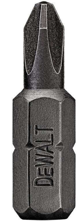 DEWALT DWA1PR2IR2 Insert Bit, #2 Drive, Phillips Reduced Drive, 1/4 in Shank, Hex Shank, 1 in L, S2 Modified Steel