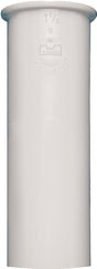 Plumb Pak PP10-4W Sink Tailpiece, 1-1/2 in, 4 in L, Direct, PVC, White
