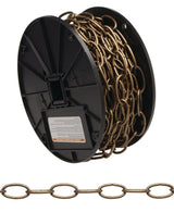 Campbell 0722010 Decorator Chain, #10, 40 ft L, 35 lb Working Load, Metal, Brushed Nickel