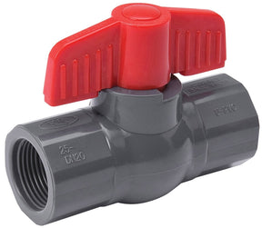 B & K ProLine Series 107-108 Ball Valve, 2 in Connection, FIP, 150 psi Pressure, Manual Actuator, PVC Body