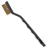ProSource PB-57130-B3L Wire Brush, 7 in L Brush, 1/2 in W Brush, Brass Bristle, Plastic Handle, 5-1/4 in L Handle