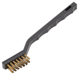 ProSource PB-57130-B3L Wire Brush, 7 in L Brush, 1/2 in W Brush, Brass Bristle, Plastic Handle, 5-1/4 in L Handle