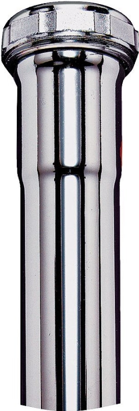 Plumb Pak PP12-6CP Pipe Extension Tube, 1-1/4 in, 6 in L, Slip-Joint, Brass, Chrome-Plated