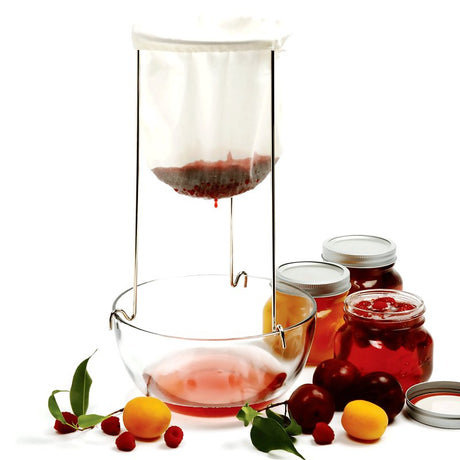 Norpro 614 Jelly Strainer with Reusable Bag, Cotton/Steel, 6-1/2 in Dia