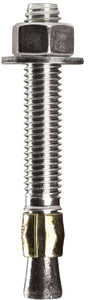 Cobra Anchors 501N Wedge Anchor, 1/2 in Dia, 3-3/4 in L, 1248 lb, Steel, Plated, 2/PK