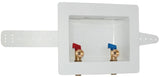Eastman 60248 Washing Machine Outlet Box, 1/2 in Sweat Connection, 3/4 in MHT Outlet, Brass, White