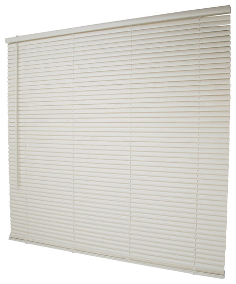 Simple Spaces PVCMB-13AA Blind, 64 in L, 43 in W, Vinyl, Alabaster, Pack of 4