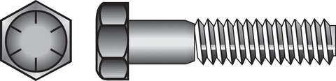 HILLMAN 1/2 in. D X 4-1/2 in. L Heat Treated Steel Hex Head Cap Screw 25 pk