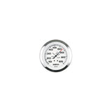 Sierra 65693P Lido Series 3″ White & Stainless Steel Electric Outboard & 4 Stroke Gas Engine 0-7,000 RPM Dial Range Tachometer Gauge with Outboard Alternator or Coil Sender Code