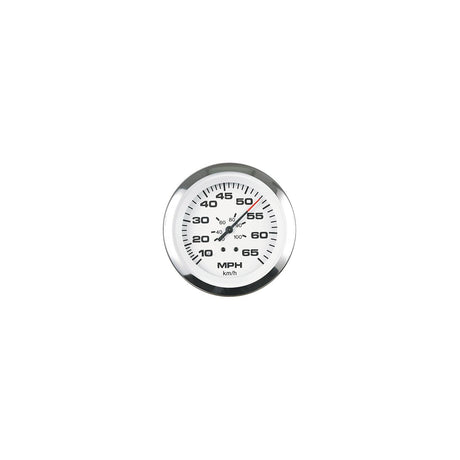 Sierra Lido Series 3″ White & Stainless Steel Pitot Type Speedometer Gauge Kit