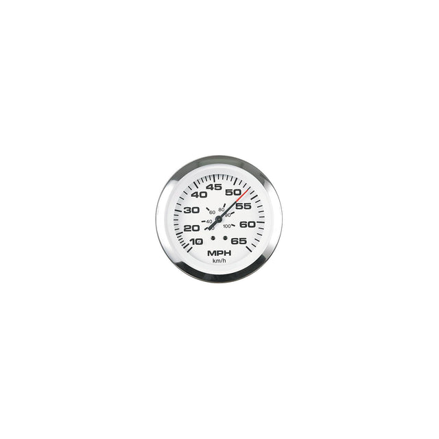 Sierra Lido Series 3″ White & Stainless Steel Pitot Type Speedometer Gauge Kit