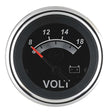 Sierra 67019P Black Sterling Series 2″ Stainless Steel 8-18 VDC Dial Range Voltmeter Gauge
