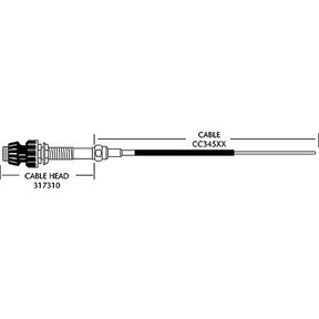 Vernier Cable Head For CC345XX
