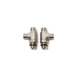 SeaStar HF6006 Stainless Steel Vertical Tee Fitting for SeaStar Steering Cylinders & Helm Pumps - 2 per Kit