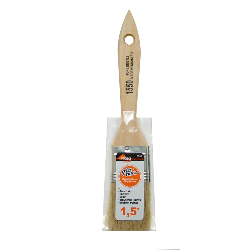 Linzer 1-1/2 in. Double Thick Flat Chip Brush, Pack of 24
